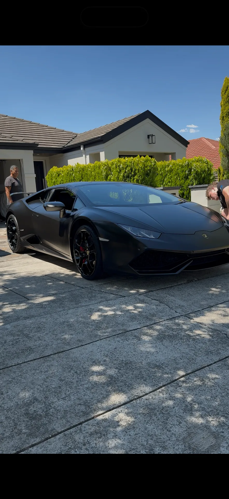 Lamborghini Huracán after an exterior detail